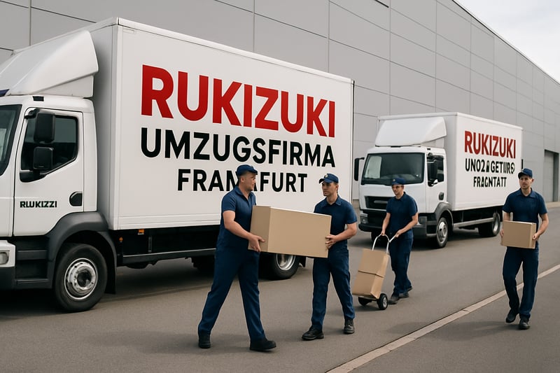 Rukizuki Umzugsfirma Frankfurt – Moderne Umzugswagen und professionelles Team